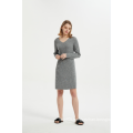 Ladies Cashmere Lounge Wear Dress Sleepwear